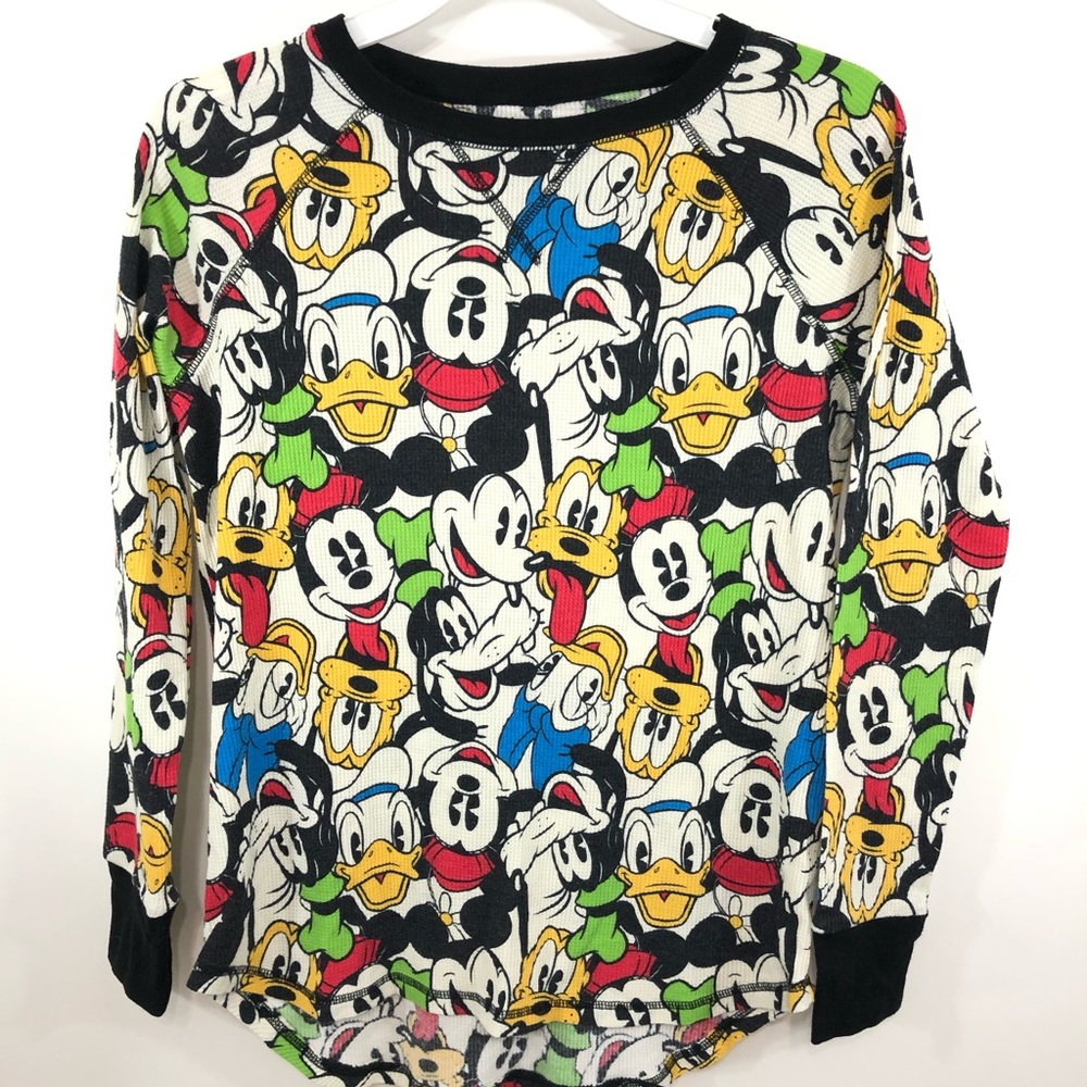 Disney Tee Mickey Multicolor Pajama Top Size M (8-10)
